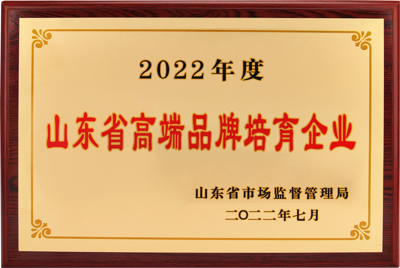 山东省高端品牌培育企业